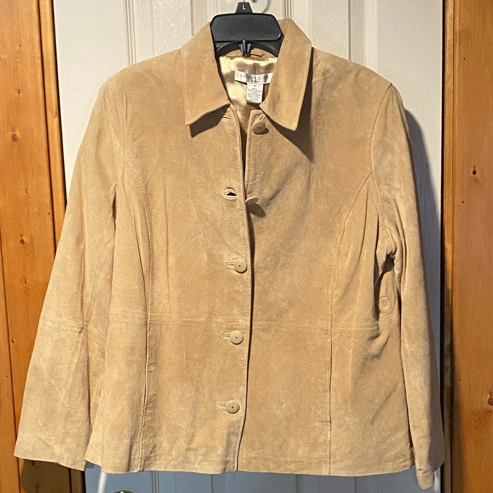 Leather blazer